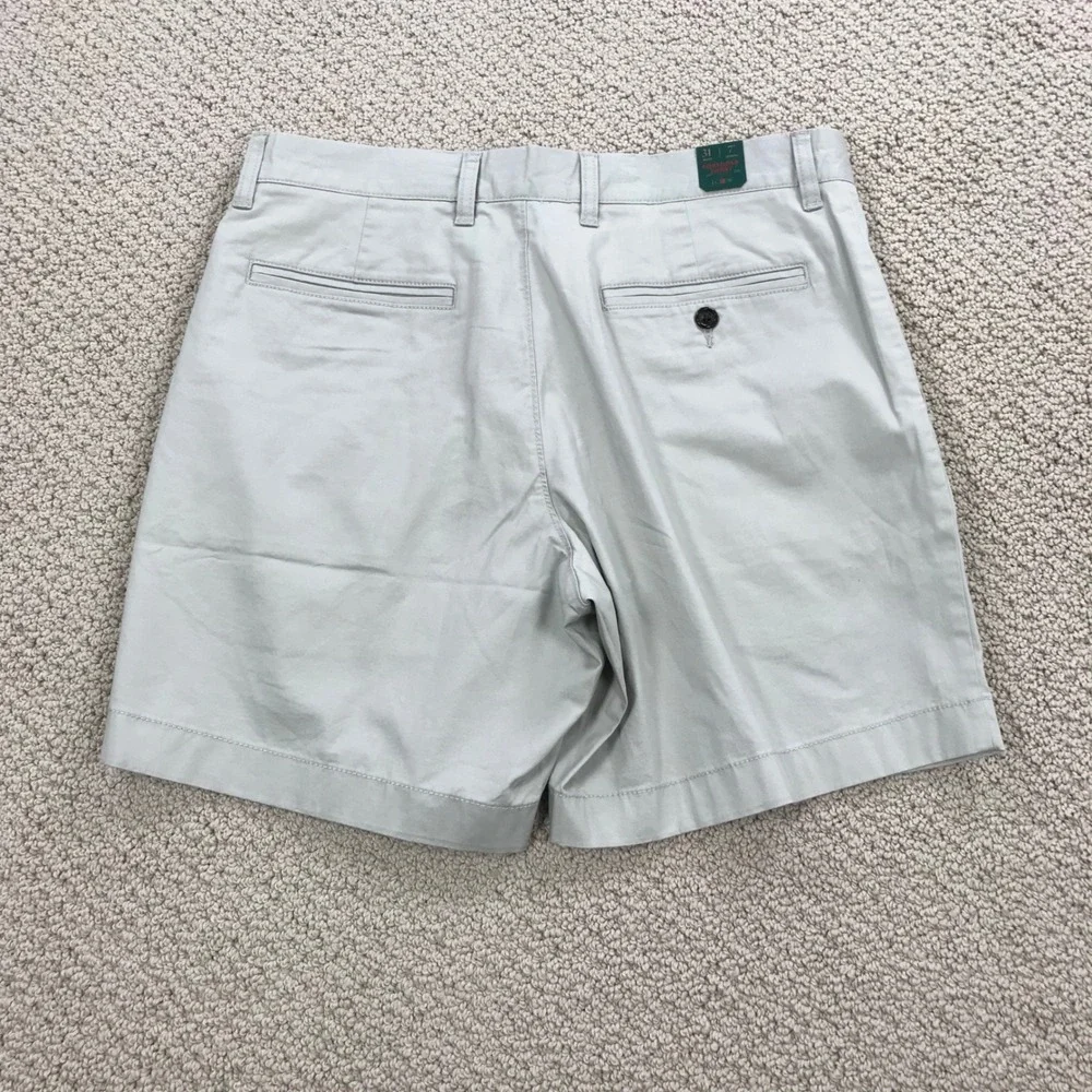 J. Crew Oarsmen 7 Inch Stretch Chino Shorts Light Grey Size 31 New With Tags